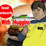 Cartoon parody of fat man getting own TV show on Food Network.