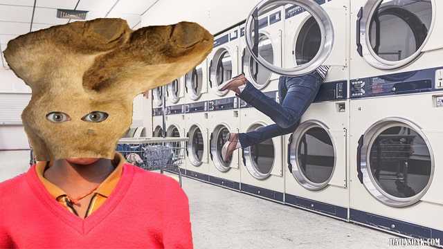 Top 6 Must Wear Costume Masks This Halloween (6 Photos) 67 Man wearing a camel toe costume for Halloween.