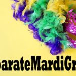 Mardi Gras 2018 multi-colored costumes.