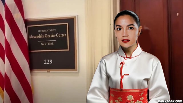 Front door to Congresswoman Alexandria Ocasio-Cortez office.