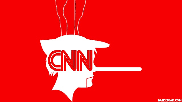 Pinocchio with CNN written on his face for a parody of their retraction..