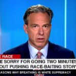 CNN host Jake Tapper apologizing on air for being racist.