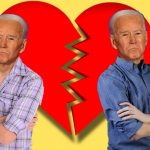 Joe Biden and his body double standing side by side.