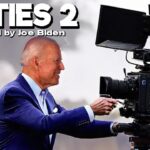 Joe Biden holding a video camera directing a Cuties movie sequel.
