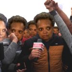 Numerous people in a crowd who look exactly like Lori Lightfoot.