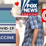 Parody with Fox News logo and CNN logo on a man and woman body.