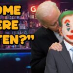 Joe Biden sniffing a Joe Biden clone inside of a gay bar.