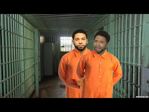 Jussie Smollet wearing orange jumpsuit inside prison cell.