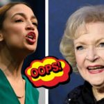 Politician AOC yelling at deceased actress Betty White.