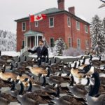Thousands of Canada geese surround the home of Justin Trudeau.