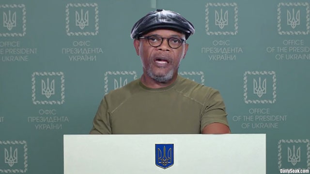 Ukraine parody with Samuel L. Jackson playing President Zelensky.