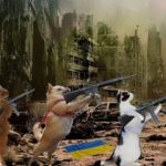 Ukraine President's cats and dogs among rubble city surrounded by Russians.