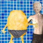 Joe Biden and Corn Pop taking shower together.