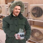 Gavin Newsom wearing fleece jacket inside air conditioned room.