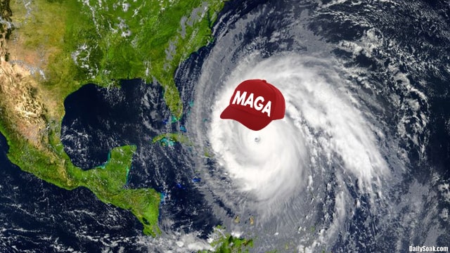 Hurricane Ian headed to Donald Trump's home in Florida.