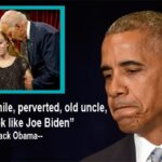 Barack Obama crying at a photo of Joe Biden sniffing a young girl.