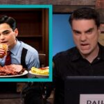 Ben Shapiro angry at AI-generated photo of him eating pork bacon.