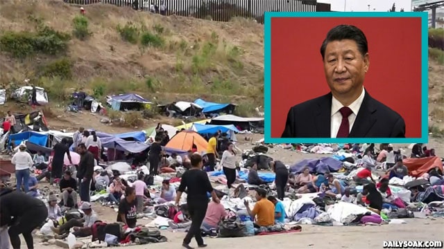 China President Xi Jinping looking at the United States Texas border crisis.