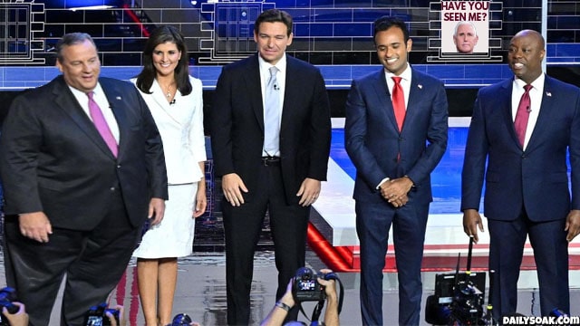 Third GOP debate with Chris Christie, Vivek Ramaswamy, Nikki Haley, Ron DeSantis, and Tim Scott.