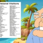 Herbert from Family Guy on Jeffrey Epstein's Island.