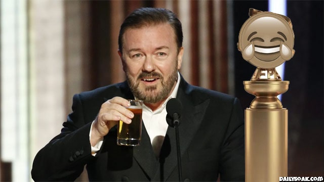 Ricky Gervais opening monologue at 2020 Golden Globes awards.