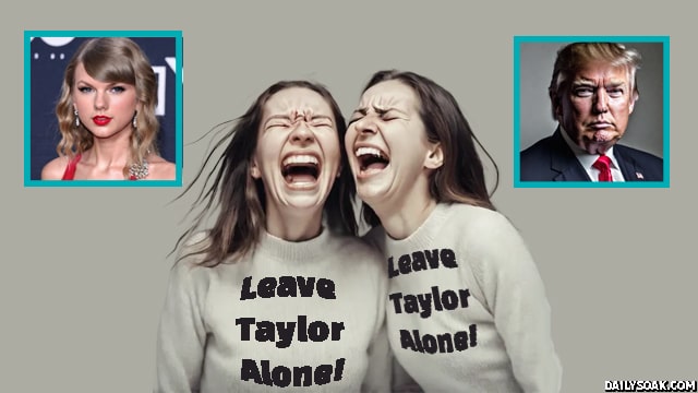 Two girls crying over Taylor Swift.
