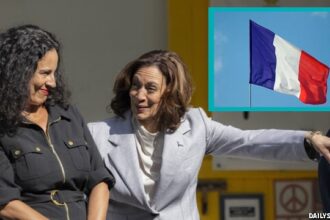 Kamala Harris getting heckled by Puerto Rican protesters.