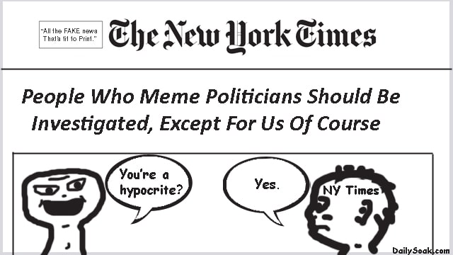 Parody New York Times front page news article.