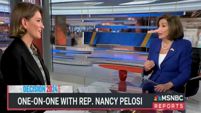 Nancy Pelosi on MSNBC with Katy Tur touting a Joe Biden economy.