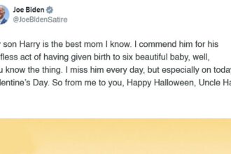 Parody Twitter X post from Joe Biden on Mother's Day.