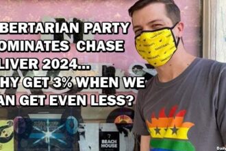 Libertarian Party nominates Chase Oliver as presidential candidate.