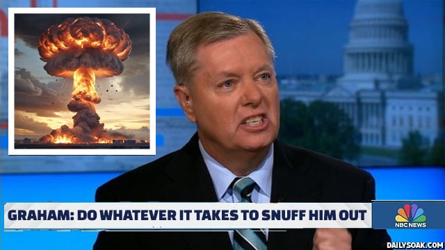 Lindsey Graham on NBC news saying to nuke Iran.