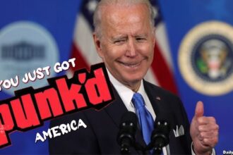 President Joe Biden on Ashton Kutcher's Punk'd show.