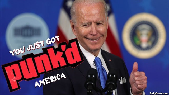 President Joe Biden on Ashton Kutcher's Punk'd show.