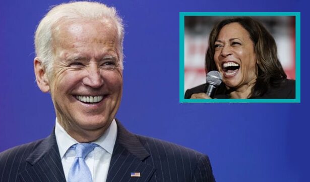 Joe Biden endorsing Kamala Harris for president.