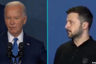 Joe Biden calling Zelensky Putin during NATO speech.