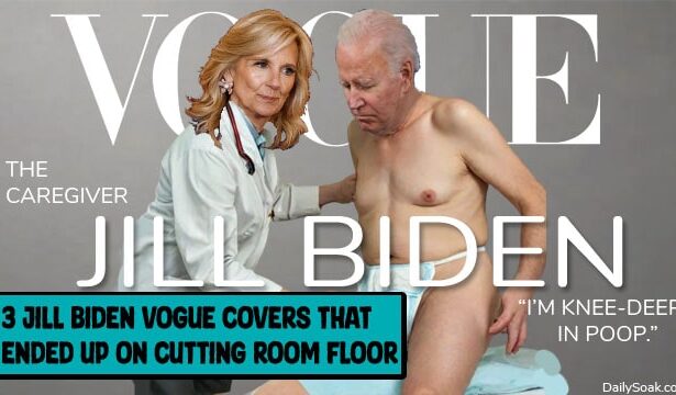 Jill Biden Vogue magazine cover parody.