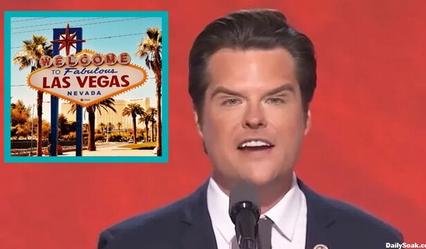 Matt Gaetz at RNC looking like Wayne Newton with all his Botox in face.