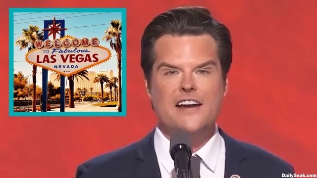 Matt Gaetz at RNC looking like Wayne Newton with all his Botox in face.