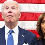 Joe Biden and Kamala Harris practicing for a debate.