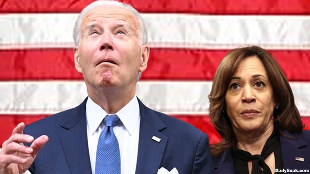 Joe Biden and Kamala Harris practicing for a debate.