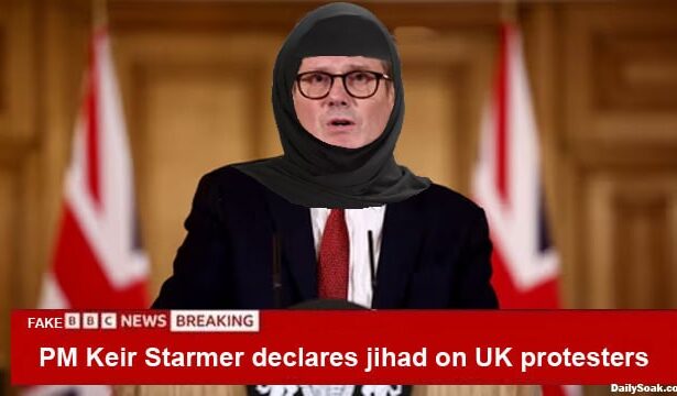 UK Prime Minister Keir Starmer giving press conference on protests.