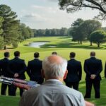 Secret Service watching Donald Trump on golf course near shooter.