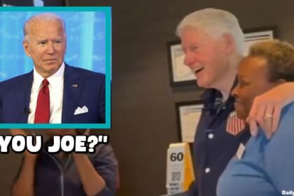 Bill Clinton getting mistaken for Joe Biden inside a Georgia McDonald's.