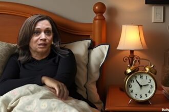 Kamala Harris waiting for all the ballot dumps on Election night.