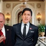 Tom Homan arresting illegal alien Justin Trudeau inside Donald Trump's Mar-a-Lago.