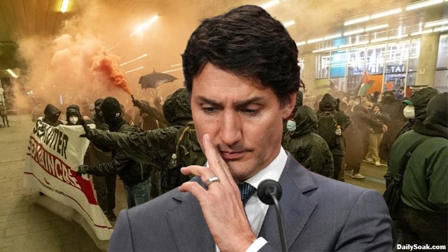 Justin Trudeau responding to the Montral protests.