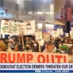 Democrat voters protesting Donald Trump's election win.