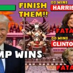 Donald Trump defeats Kamala Harris and Hillary Clinton.