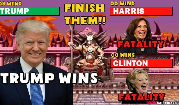 Donald Trump defeats Kamala Harris and Hillary Clinton.